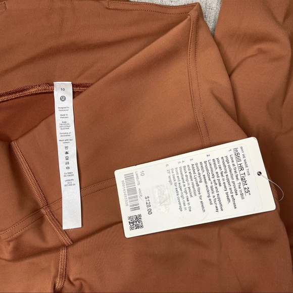 Lululemon Instill Tights High Rise Leggings Ancient Copper Nwt - Picture 10 of 10